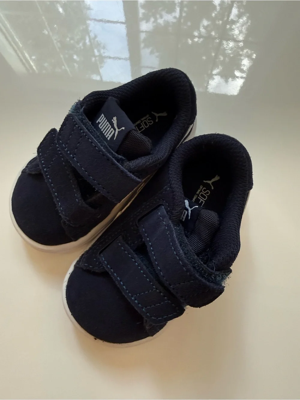 (NWOT) Puma Navy Toddler Hook-and-Loop Walker Shoes